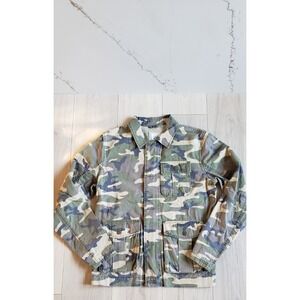 Gap Jacket Mens Medium Green Camouflage Camo Field Utility Military Coat
